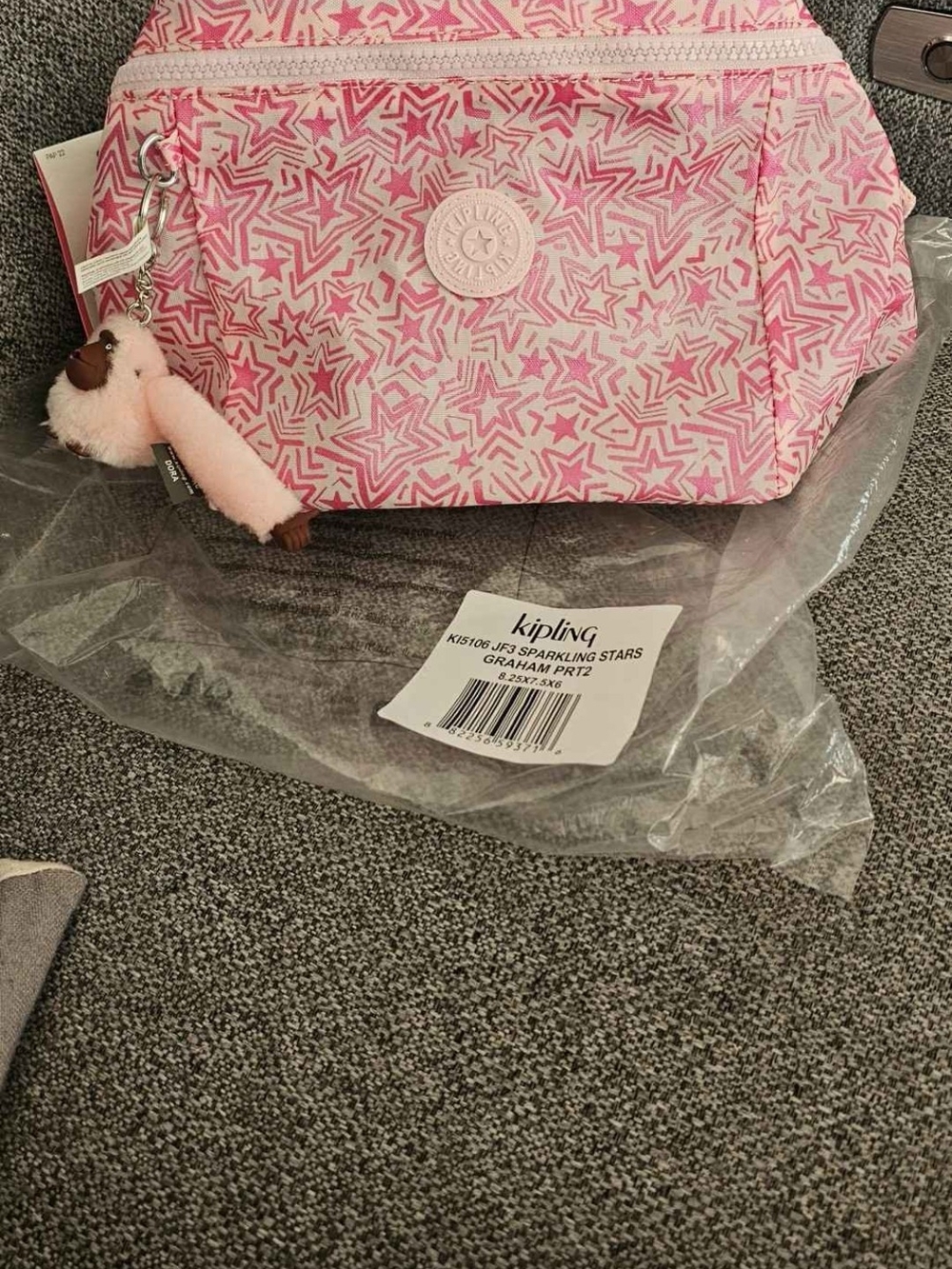 Kipling Pink Star-Print Crossbody Bag